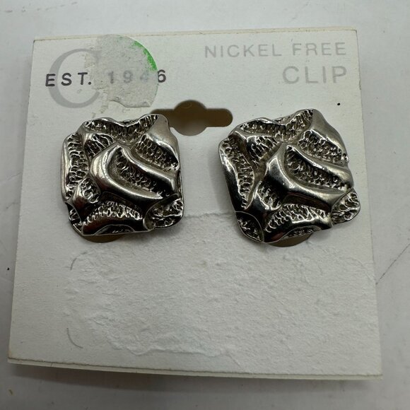 Cato Nickel-Free Clip-On Earrings - Picture 1 of 4